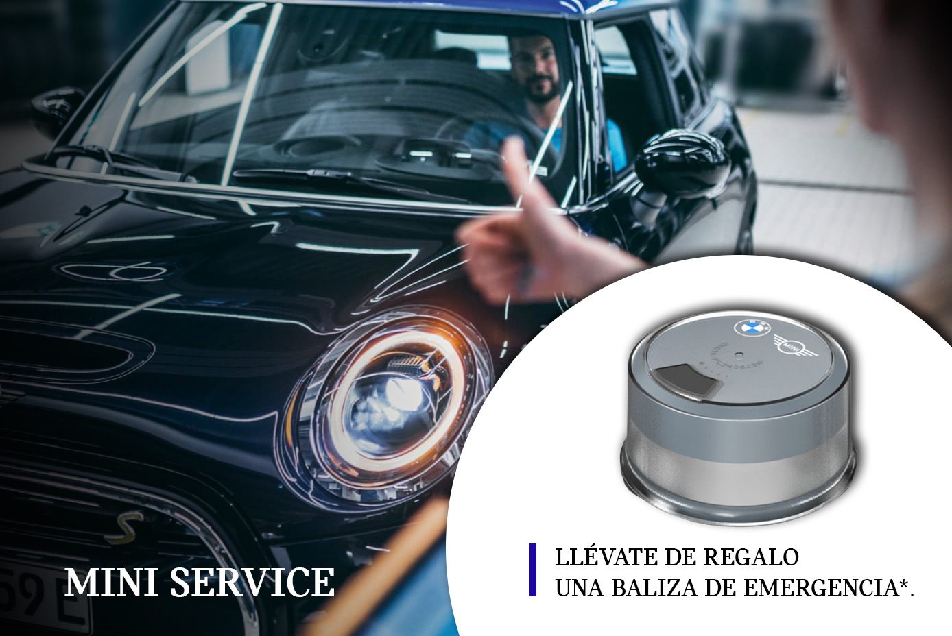 Baliza de emergencia de regalo* por servicio de carrocería y pintura