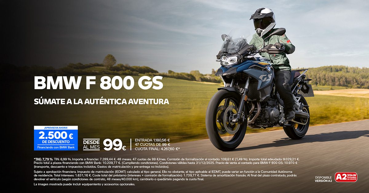 BMW25_Q4_WEB_CUOTA_F800GS BMW F 800 GS desde 99€ al mes